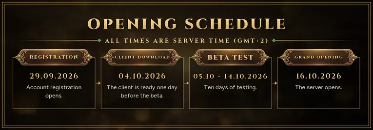 New Era Online - 90 CAP | EU&CH | 1X Rate | Yeni Şehir: Nanzhang | Mythic Trial