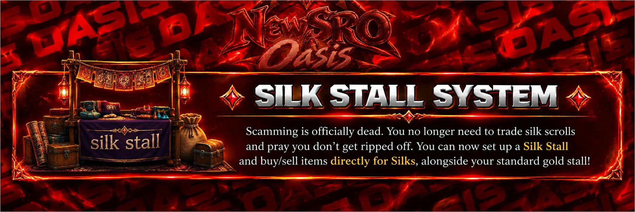 NewSRO - Oasis - 90 CAP | EU&CH | Long-Term | Hard Rates | Drop System