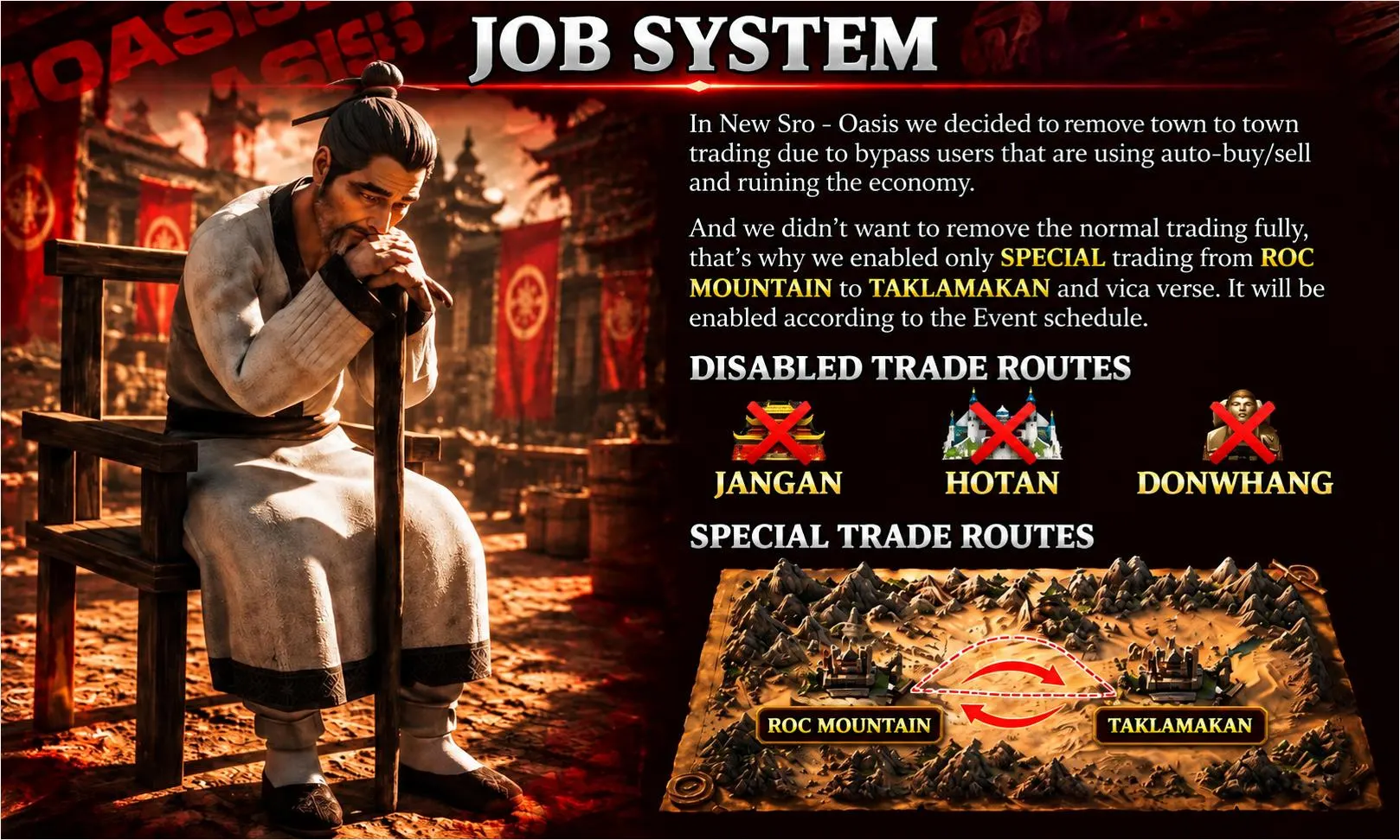 NewSRO - Oasis - 90 CAP | EU&CH | Long-Term | Hard Rates | Drop System