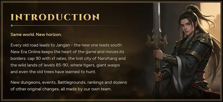 New Era Online - 90 CAP | EU&CH | 1X Rate | Yeni Şehir: Nanzhang | Mythic Trial